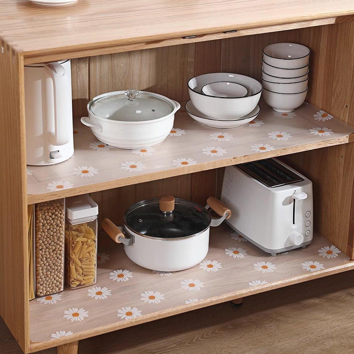 Household Drawer Liner Paper 45cm x 150cm - Grease & Moisture Proof, Stylish Designs - SuperSaverAU - view 4