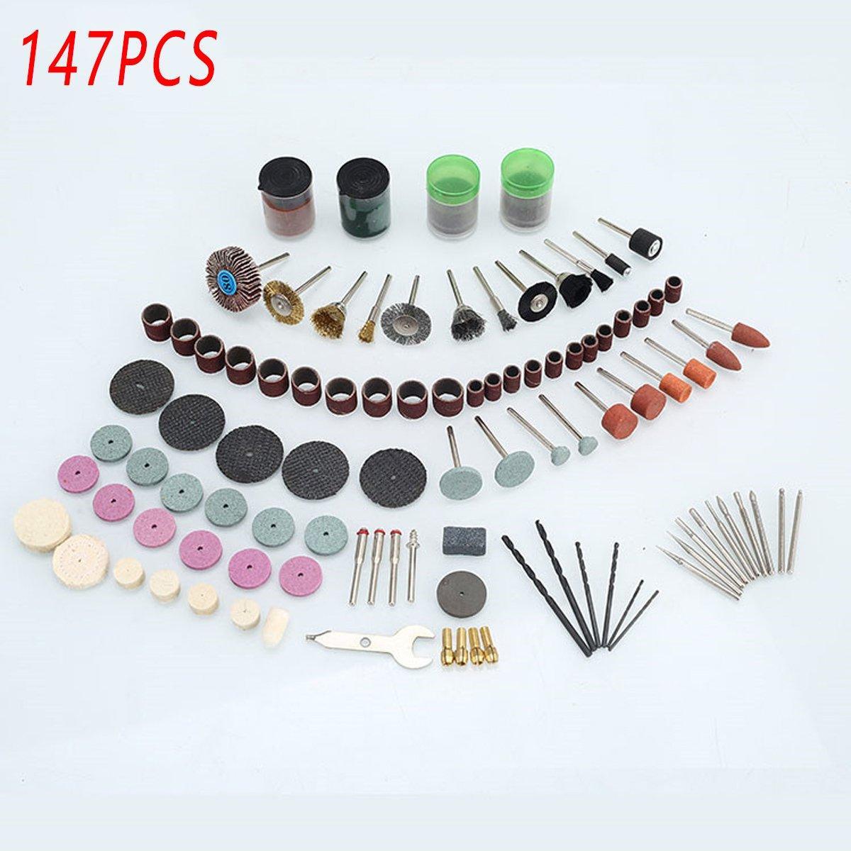 Premium Rotary Tool Accessory Set for Grinding & Polishing - 147 Pieces
