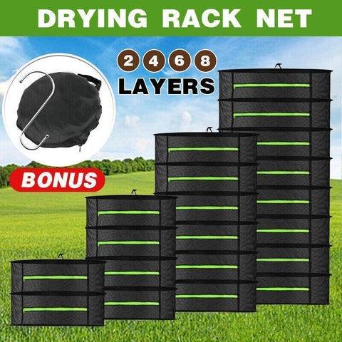 Premium 2 Layer Hanging Drying Net – 0.6m with Carry Bag