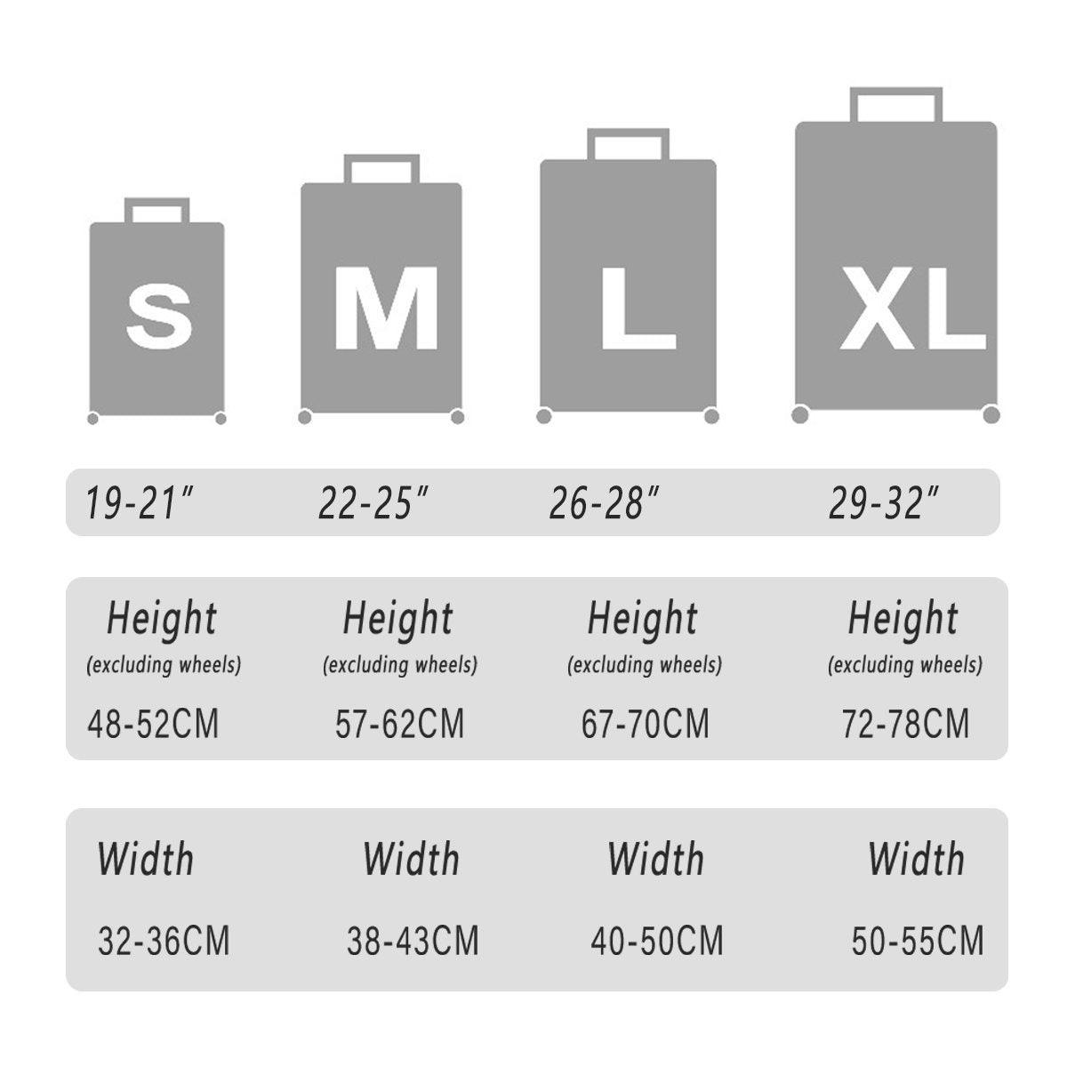 Premium High-Stretch Luggage Protector Cover – Blue 32 Inch