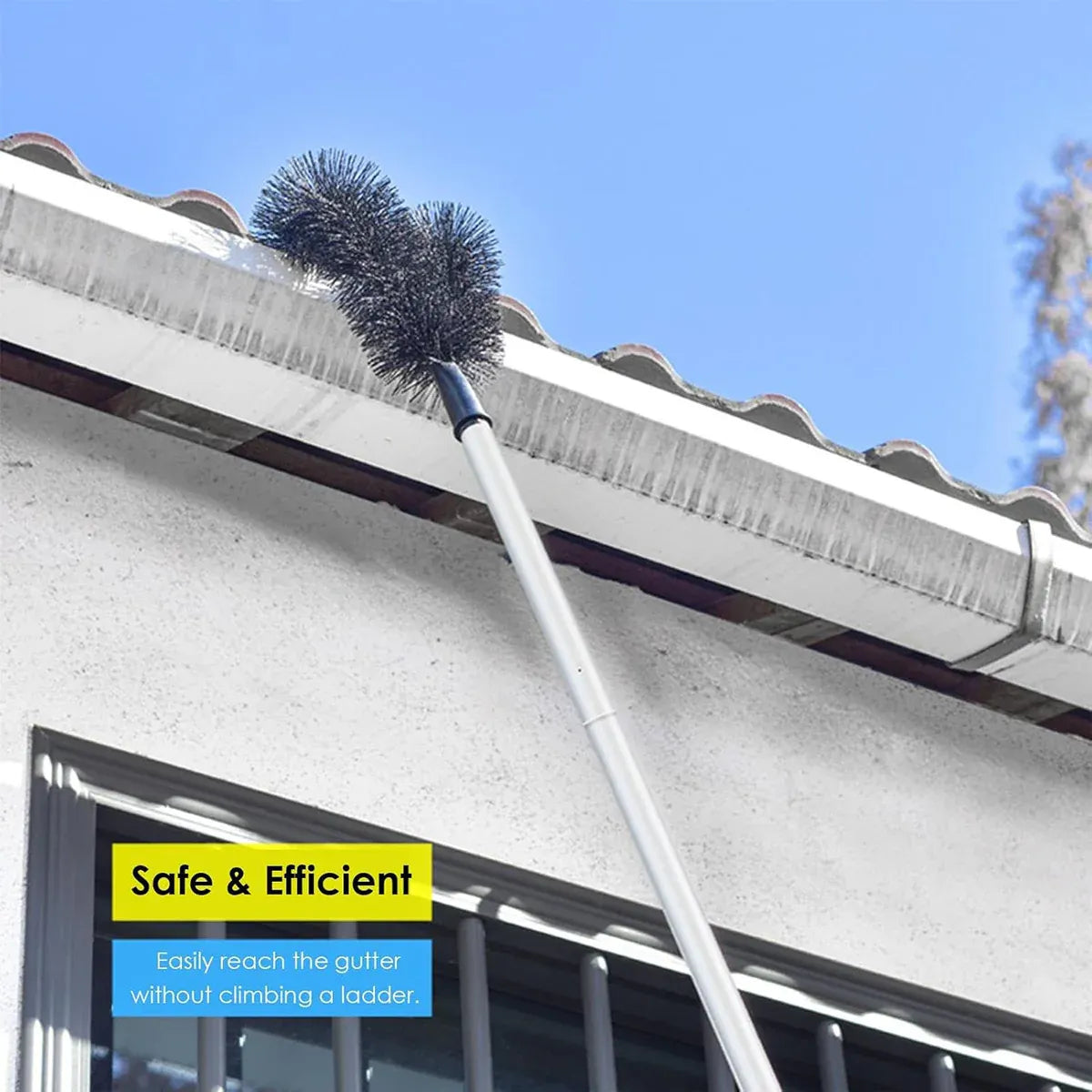 Premium Gutter Cleaning Brush – 208cm Extension Pole