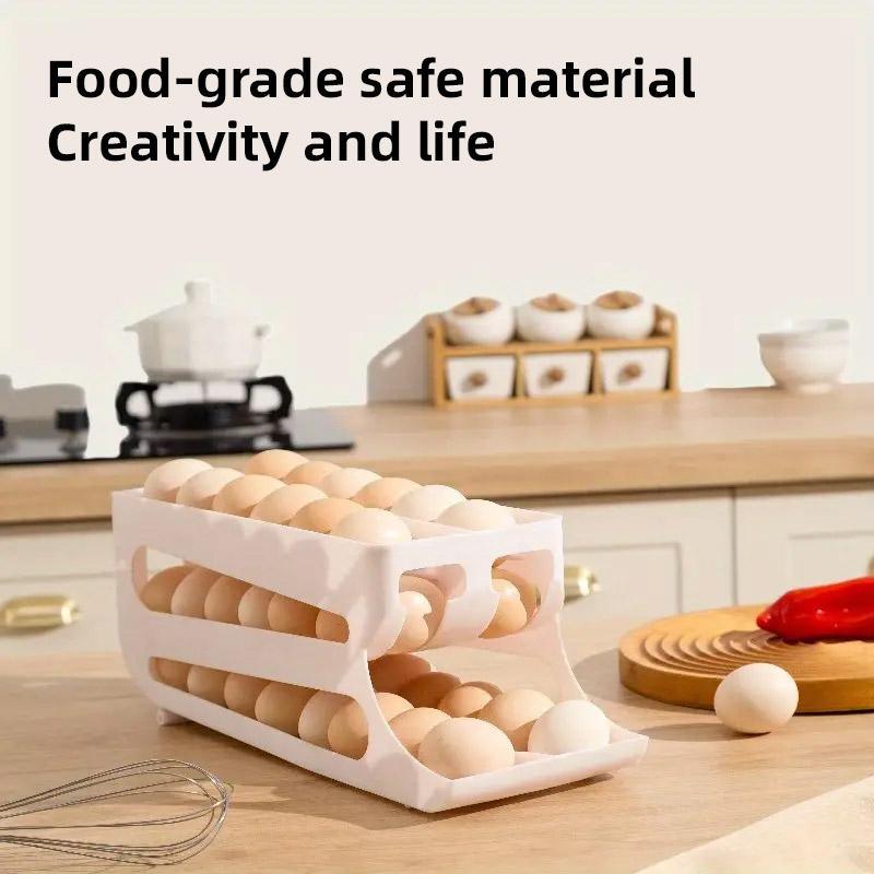Premium Three-Layer Sliding Egg Storage Box – Yellow