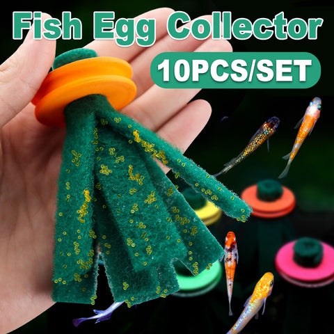 Premium Fish Egg Collector Devices for Aquarium Breeding - 10 Pack