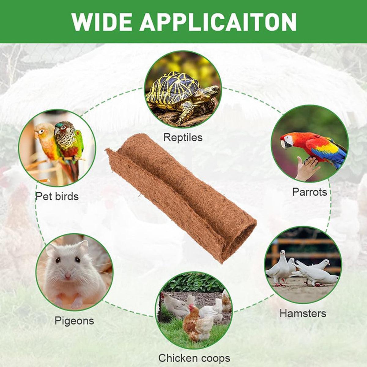 Premium Coconut Palm Fibre Chicken Nest Box Liners - 10pcs, 30cm