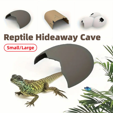 Premium Reptile Hideout Cave Tree Pattern Set - 2pcs