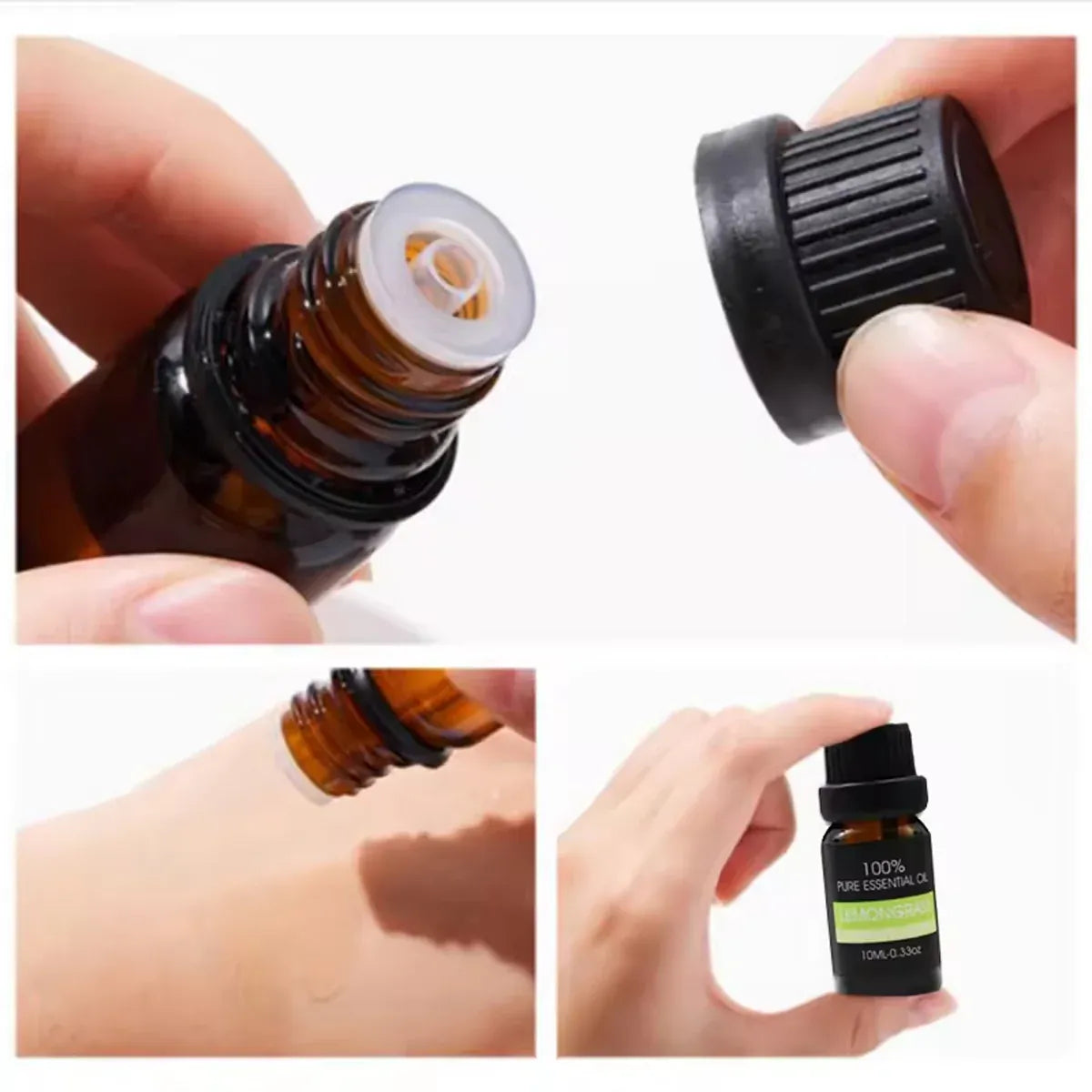 Premium 6 Piece Plant Essential Oil Set for Aromatherapy Diffusers