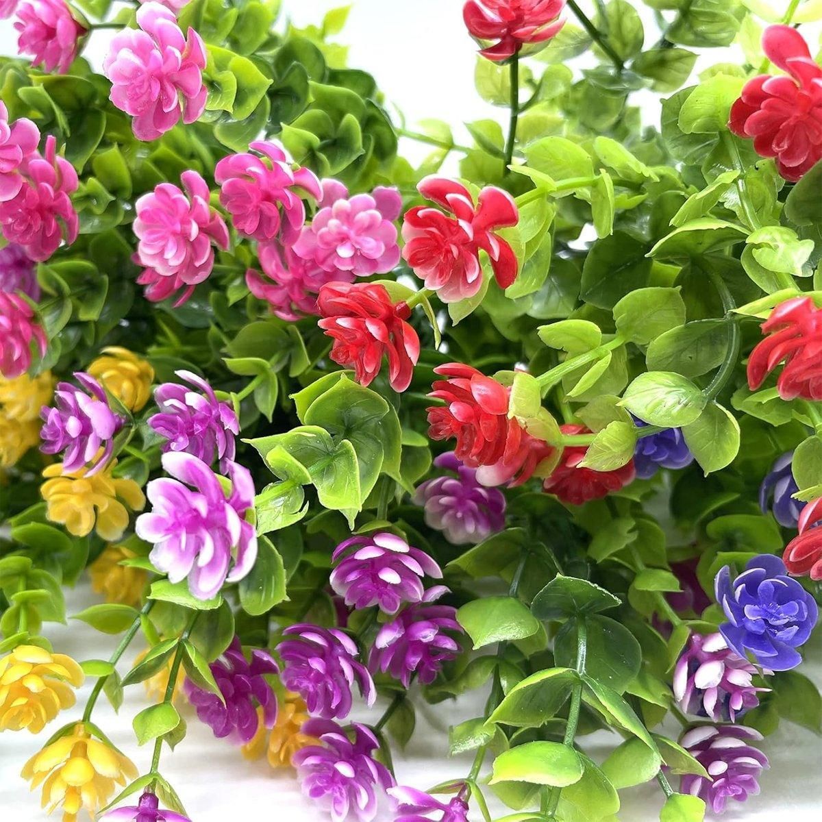 Premium Artificial Camellia Flower Bundles – 8 Pack