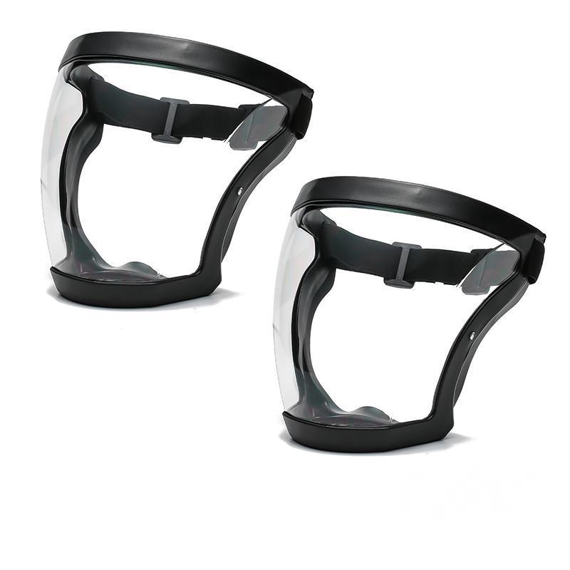 Premium Anti-Fog Full Face Shield Mask for Adults - Black, 1 Pack