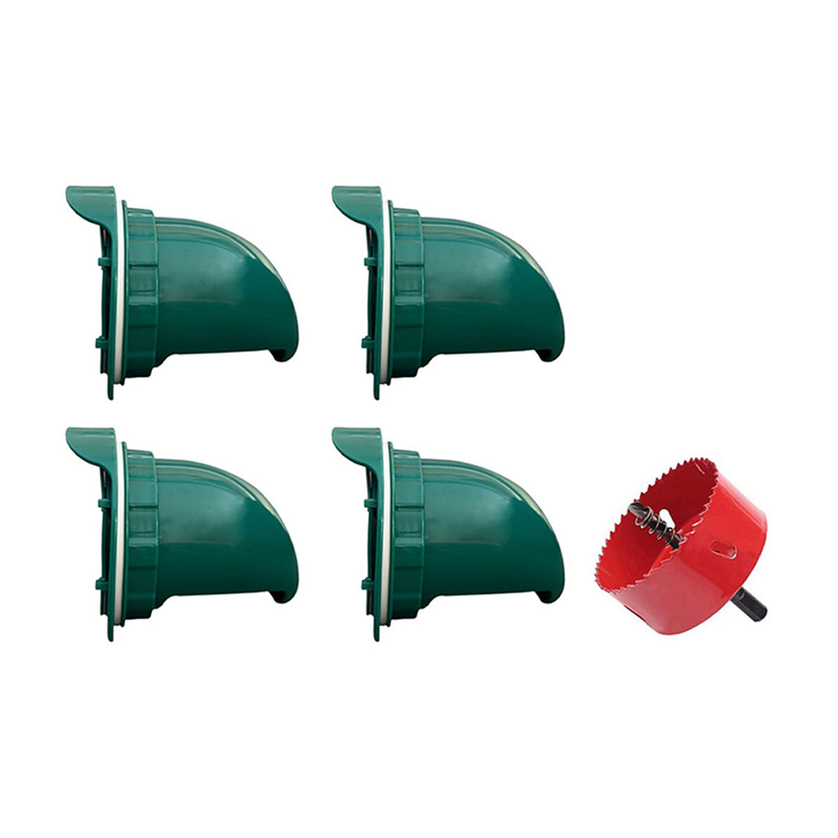 Premium Automatic Chicken Feeder Ports with Hole Saw - 5 Piece
