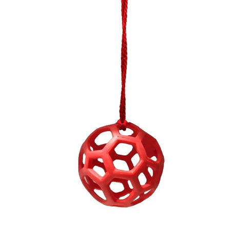 Premium Red Horse Hay Feeder Ball Slow Feeding Toy - 14cm