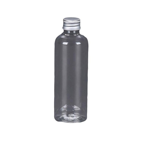 Premium 50pcs Clear 100ml PET Travel Bottles with Aluminium Caps