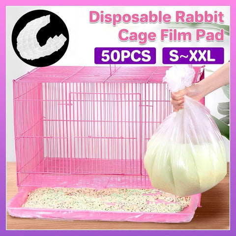 Premium Rabbit Cage Liners Disposable Plastic Films - XXL 50pcs