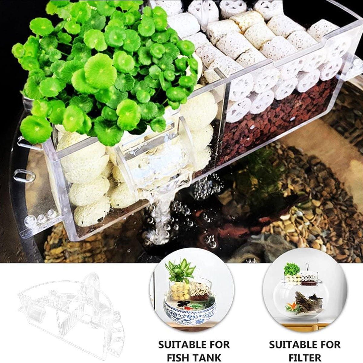 Premium Round Fish Tank External Filter Box - S