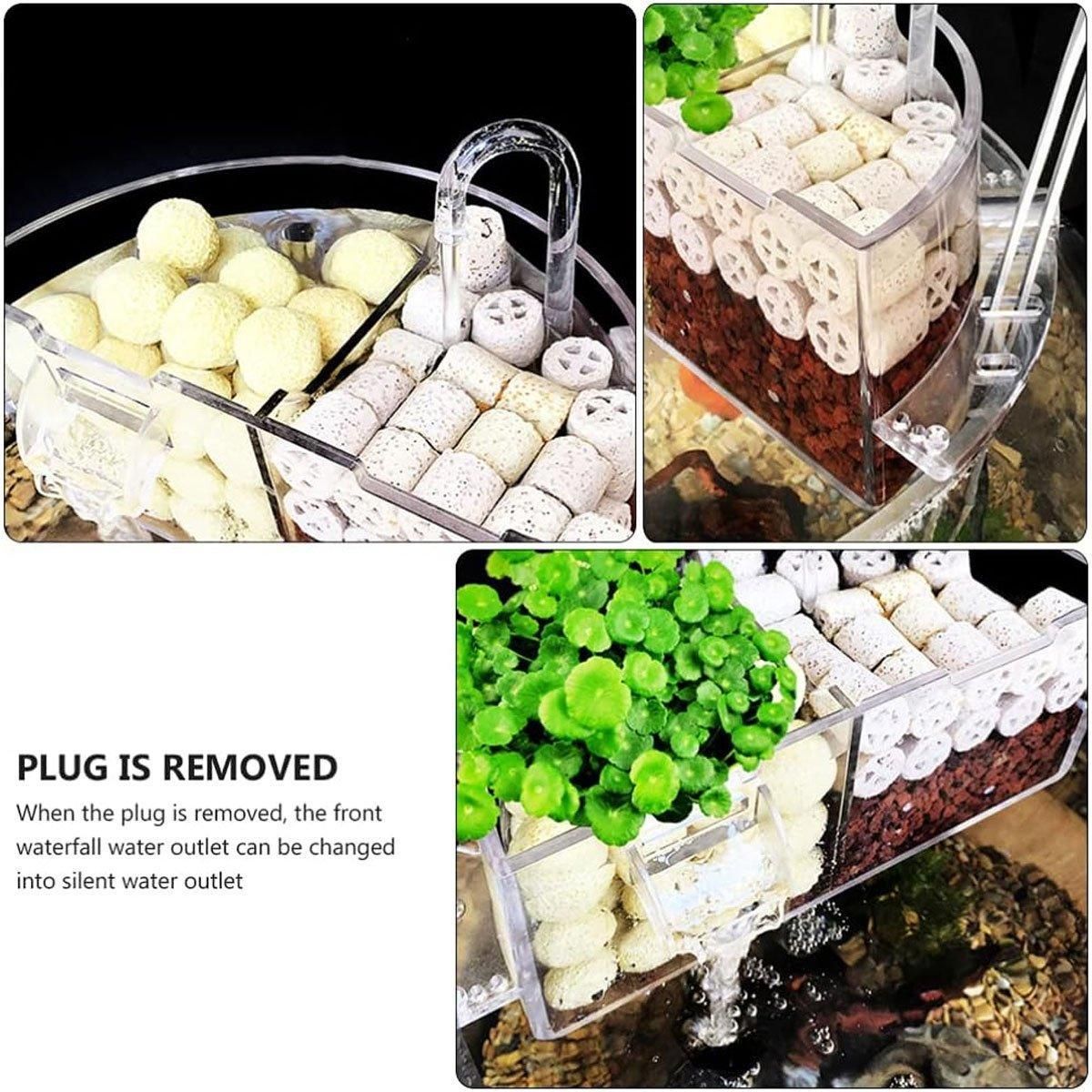 Premium Round Fish Tank External Filter Box - S