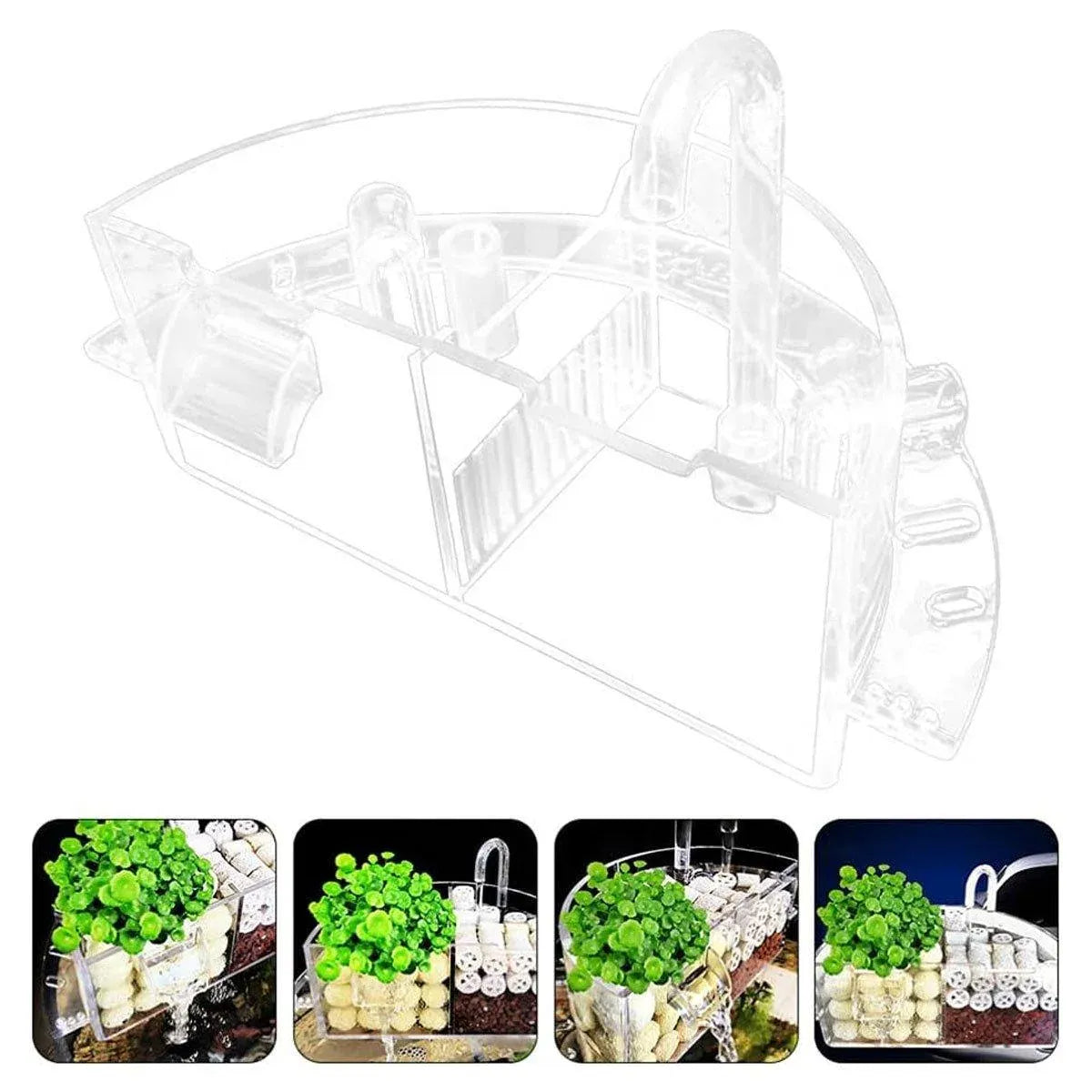 Premium Round Fish Tank External Filter Box - S