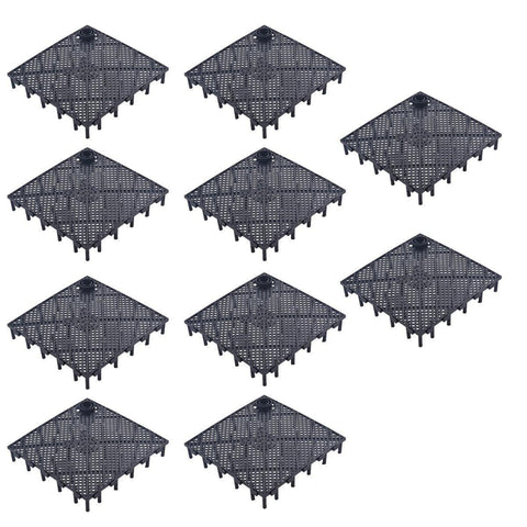 Premium Under Gravel Aquarium Filter Plates 10pcs - Black