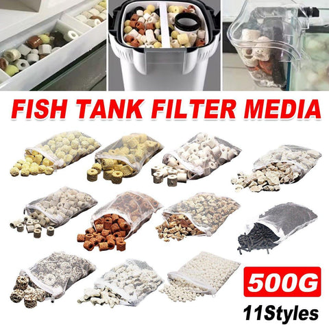 Premium Far Infrared Breathing Ring Aquarium Filter Media - 500g