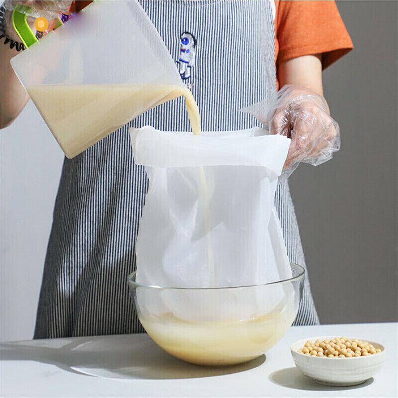 Premium 5 Pack Reusable Nylon Fine Mesh Strainer Bags 45x60cm