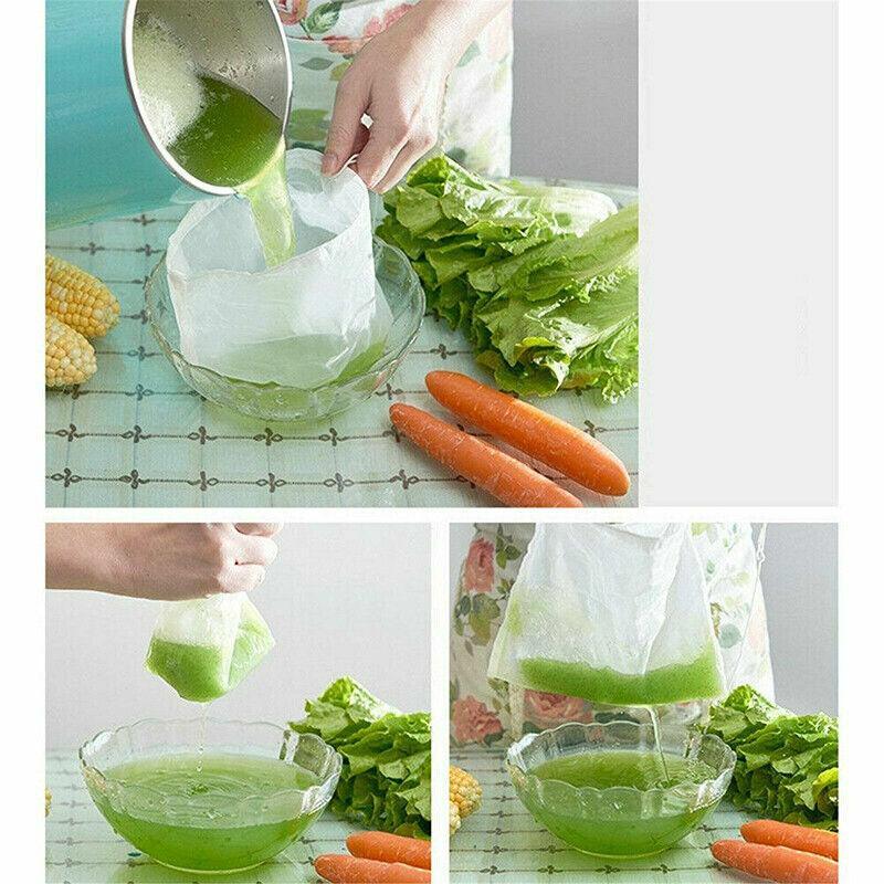 Premium 5 Pack Reusable Nylon Fine Mesh Strainer Bags 45x60cm