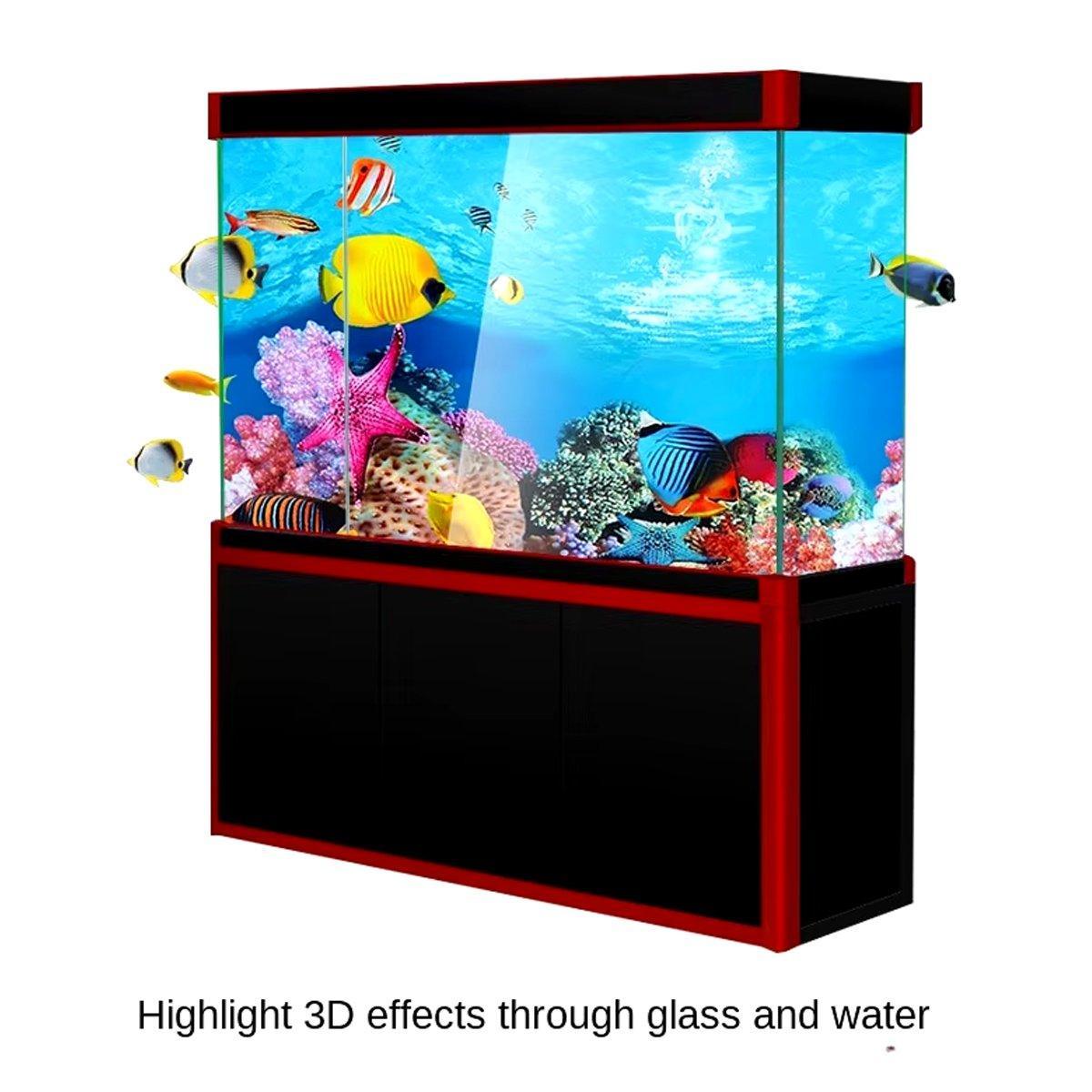 Premium Double-Sided Aquarium Background Sticker - A 50 x 102cm