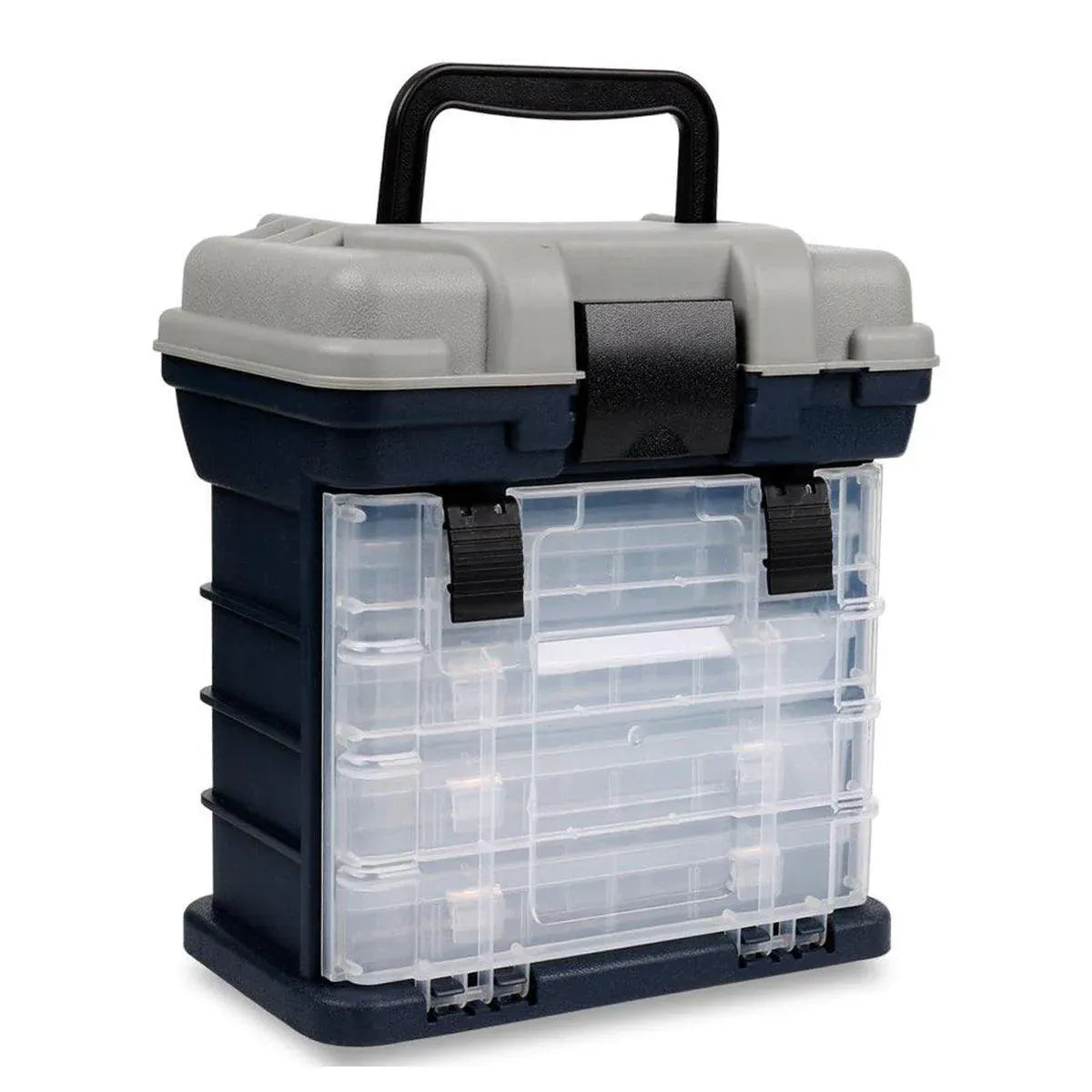 Premium Heavy Duty Fishing Tackle Box with 4 Removable Trays