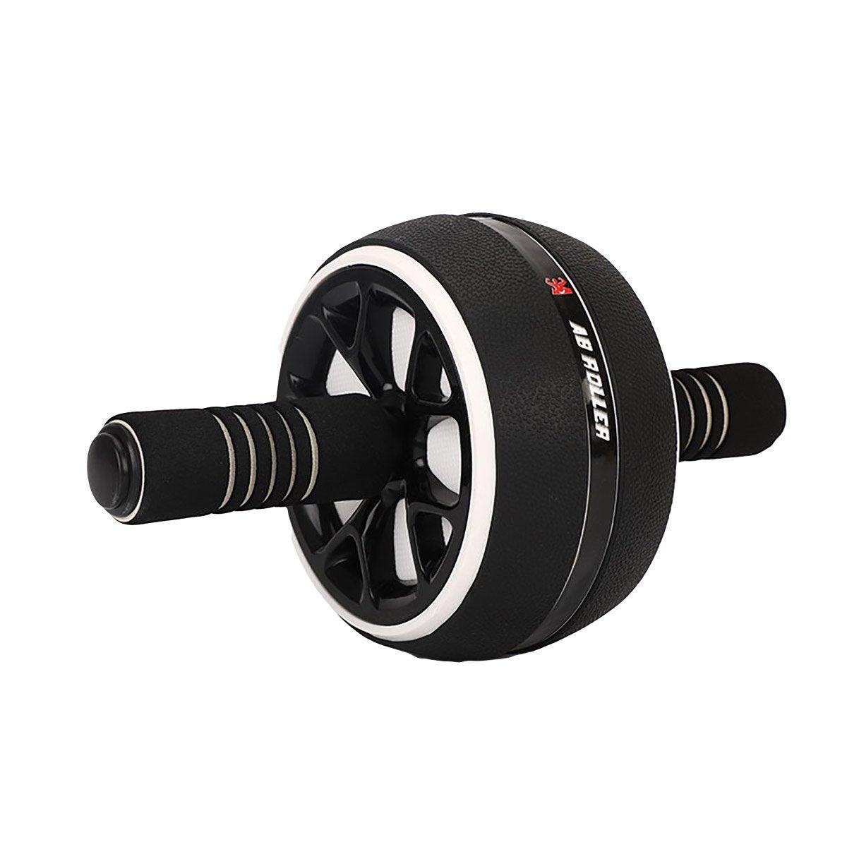 Premium Abdominal Muscle Roller Wheel with Kneeling Pad & Foam Handles - Red