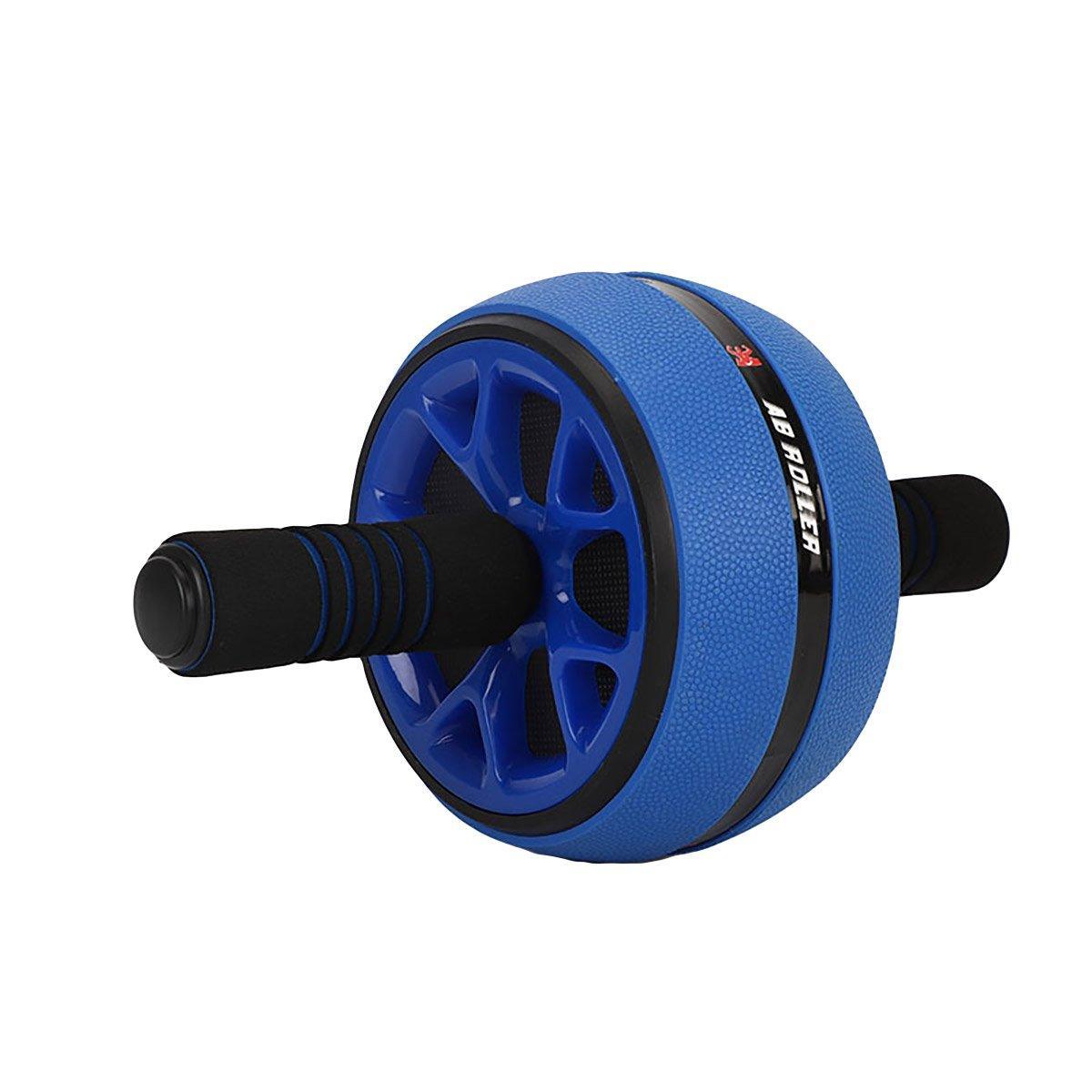 Premium Abdominal Muscle Roller Wheel with Kneeling Pad & Foam Handles - Red