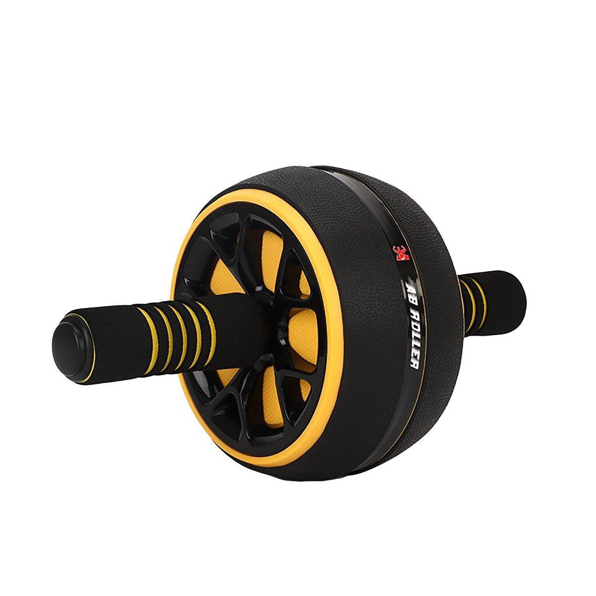 Premium Abdominal Muscle Roller Wheel with Kneeling Pad & Foam Handles - Red