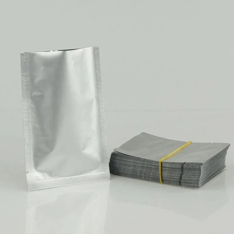 Premium Silver Open Top Aluminium Foil Food Packaging Bags – 22 x 30cm