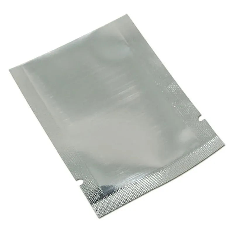 Silver Open Top Aluminum Foil Packaging Bags - 24X37CM, Vacuum Seal Food Pouches