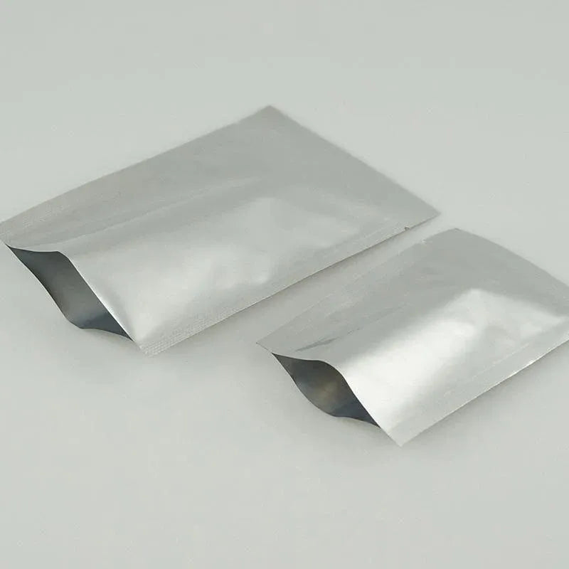 Silver Open Top Aluminum Foil Packaging Bags - 24X37CM, Vacuum Seal Food Pouches