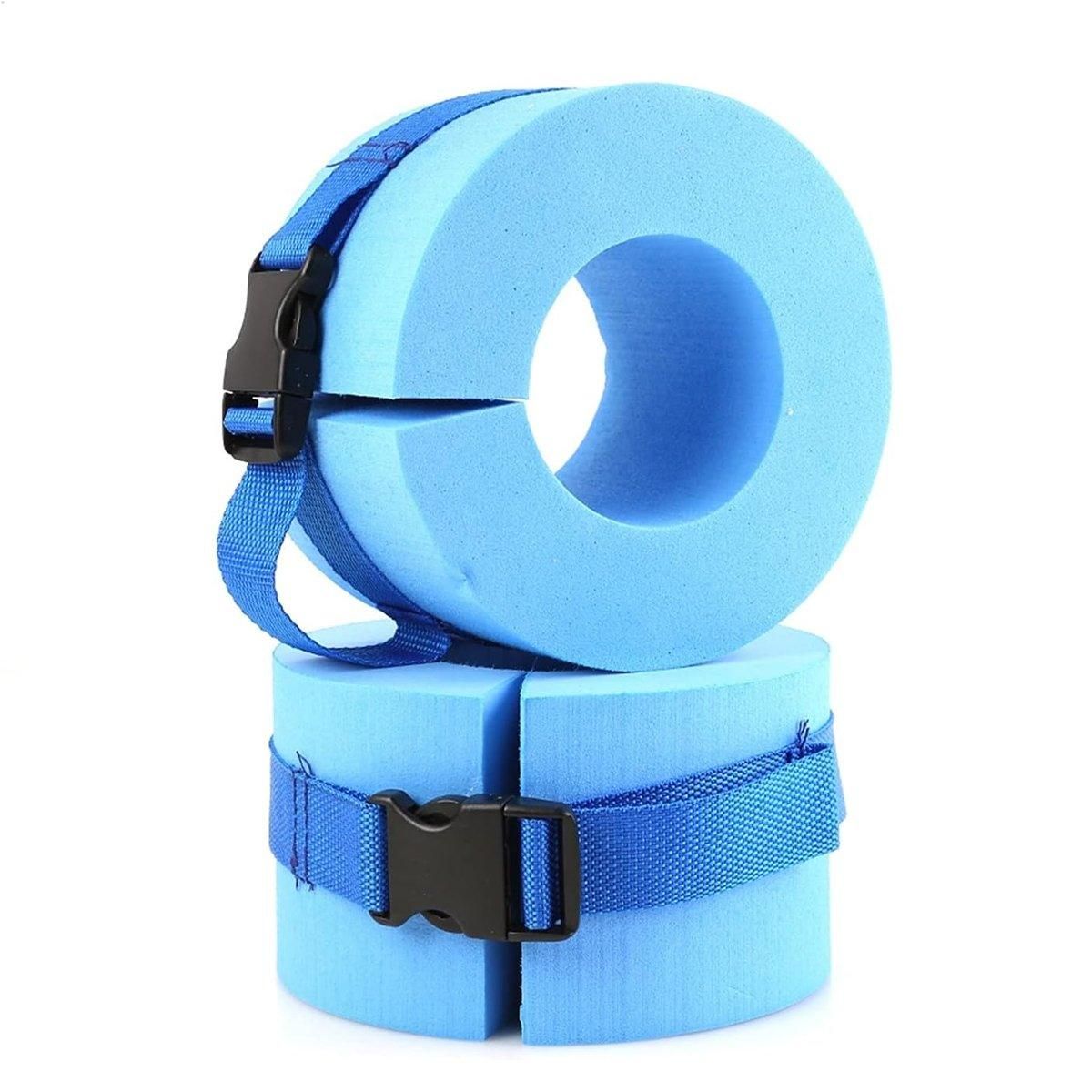 Premium EVA Swimming Buoyancy Float Rings – Blue 2 Pack
