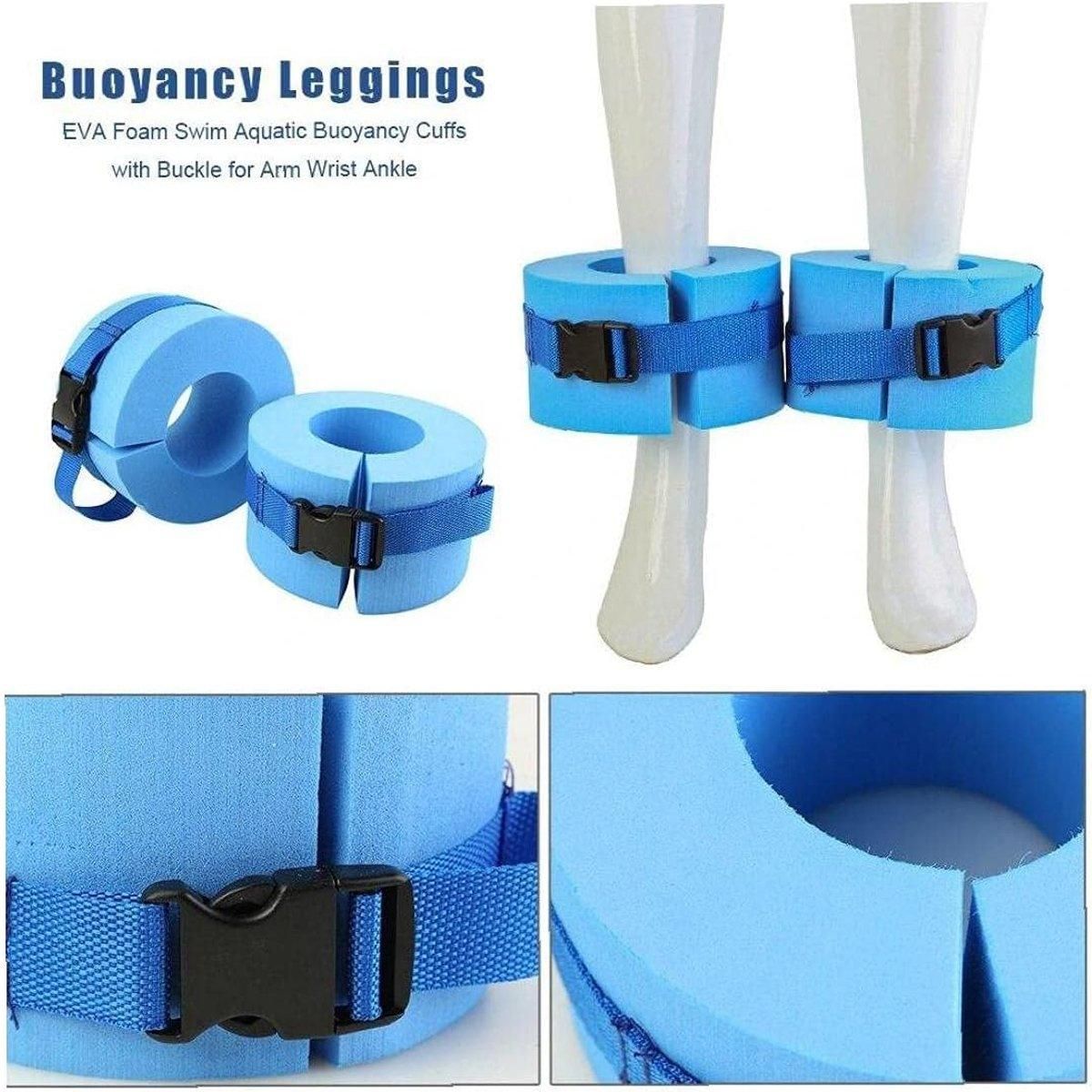 Premium EVA Swimming Buoyancy Float Rings – Blue 2 Pack
