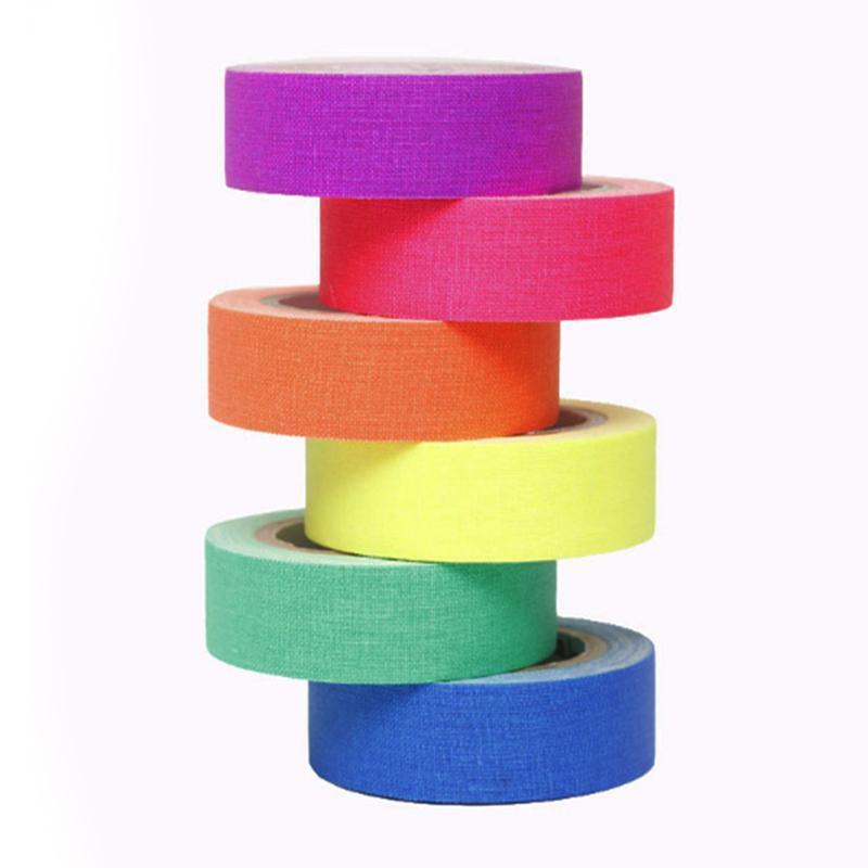 Premium UV Reactive Neon Tape Set with Removable Adhesive - 6 Rolls