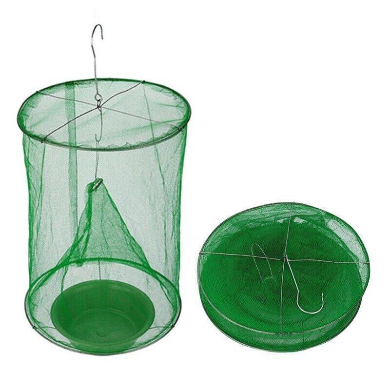 Premium Reusable Hanging Fly Trap Net Cages - 6pcs