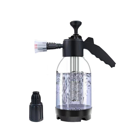 Premium 2L Handheld Car Wash Foam Sprayer – White with Adjustable Nozzle