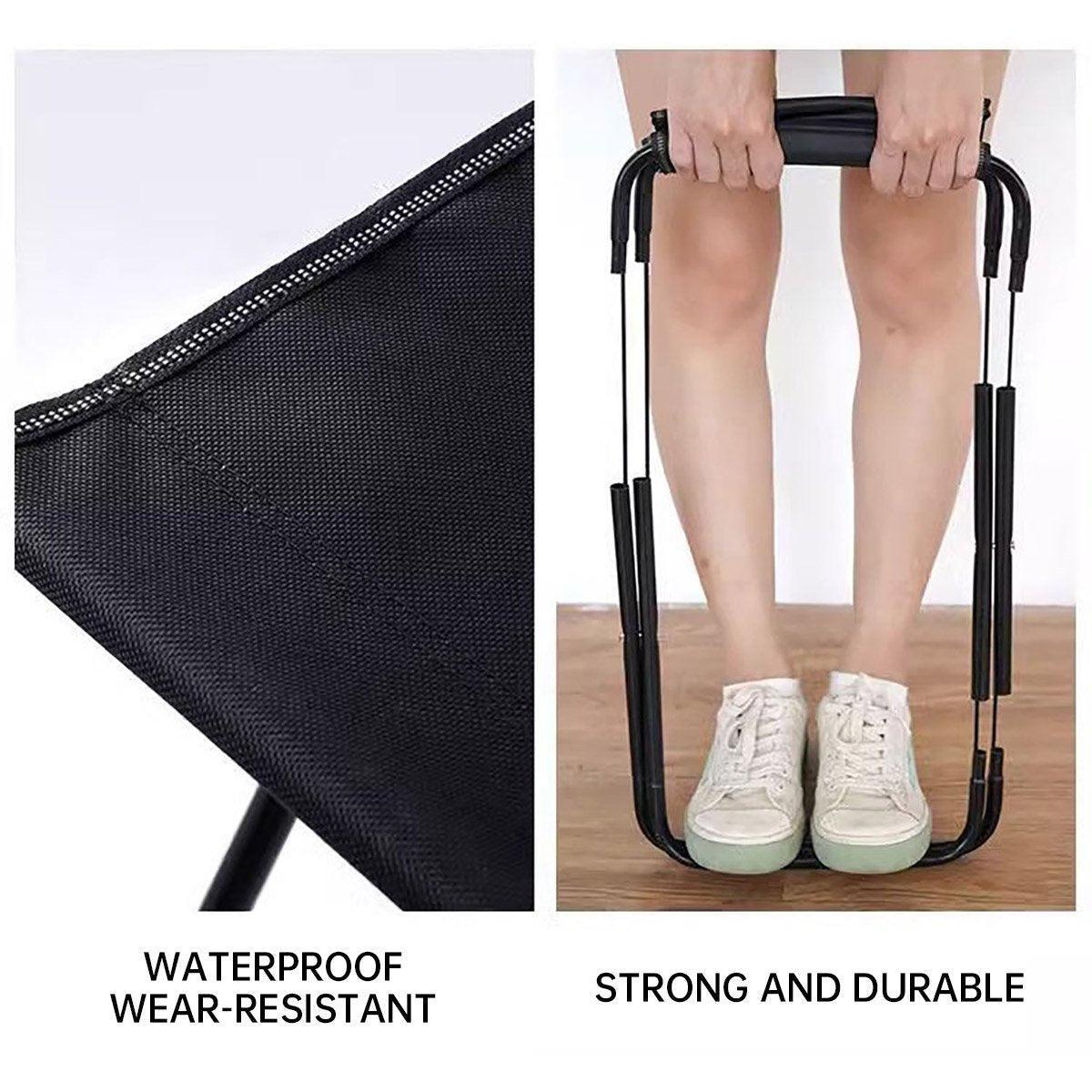Premium Extra Large Portable Folding Camping Stool Travel Fishing Chair Mat