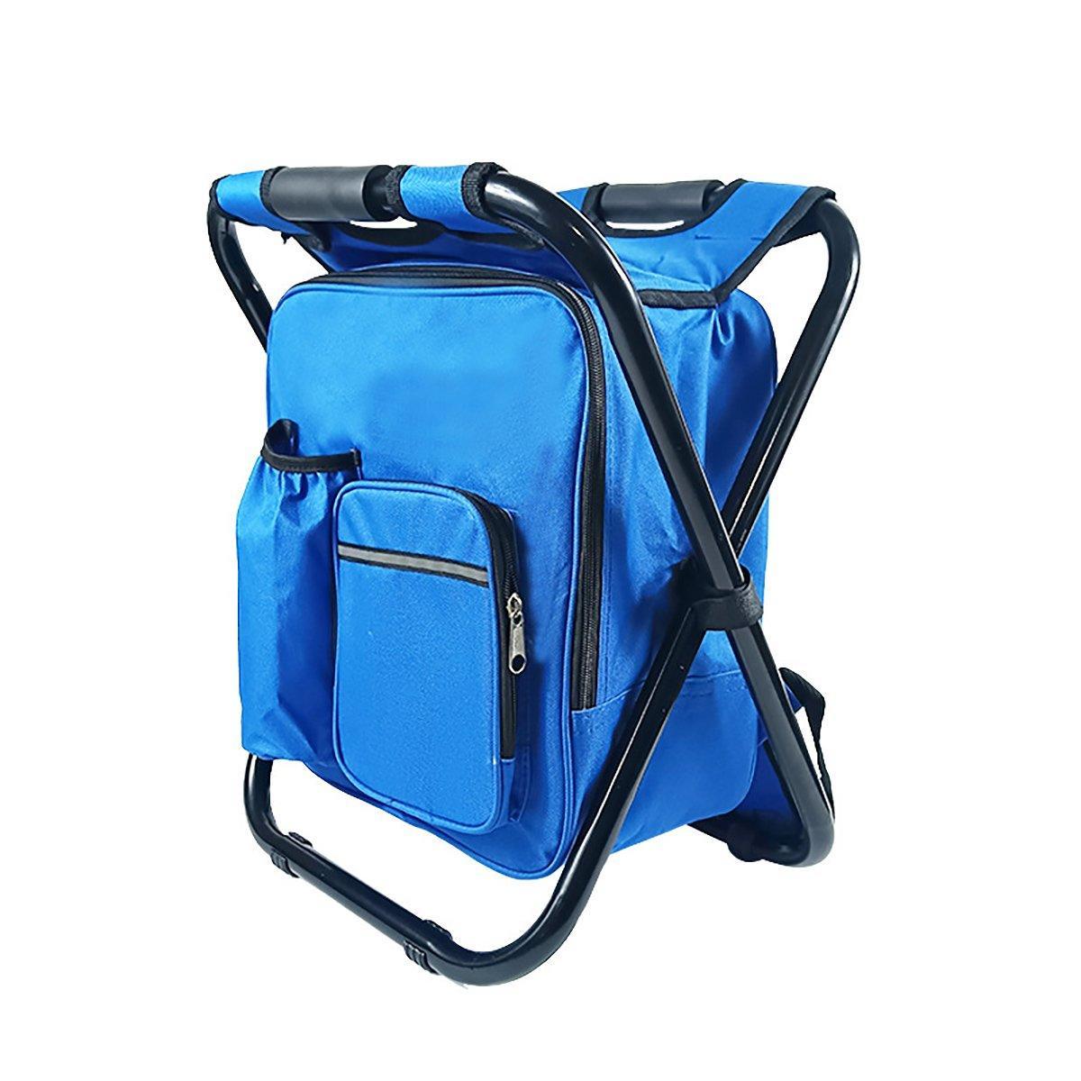 Premium Green 2 in 1 Folding Camping Chair Backpack Outdoor Stool 150kg Capacity