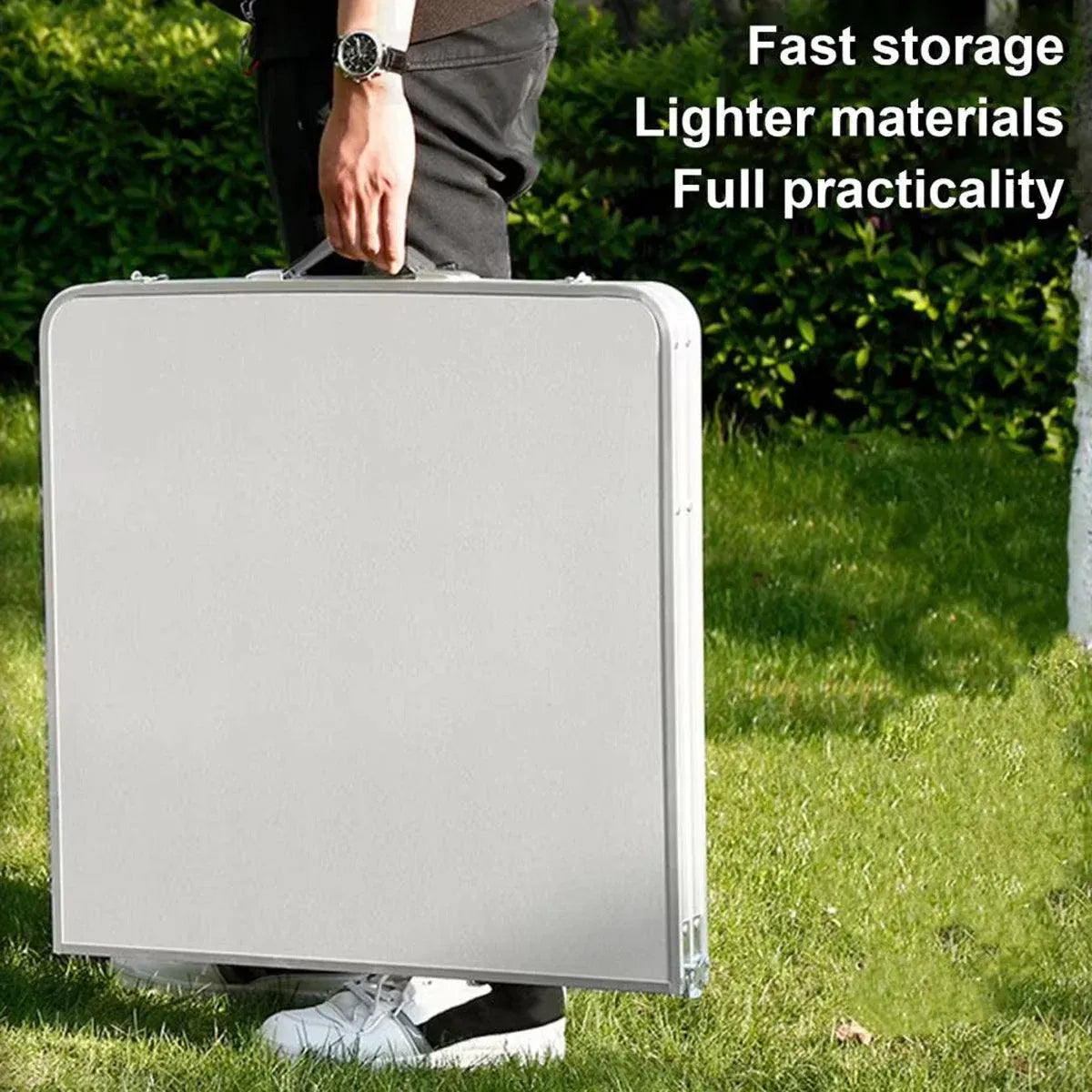 Premium Portable Folding Camping Table Adjustable Height Aluminium Outdoor Picnic Desk