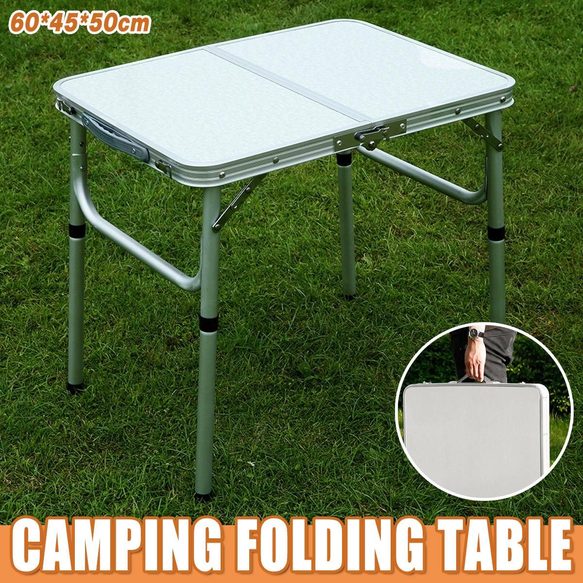 Premium Portable Folding Camping Table Adjustable Height Aluminium Outdoor Picnic Desk