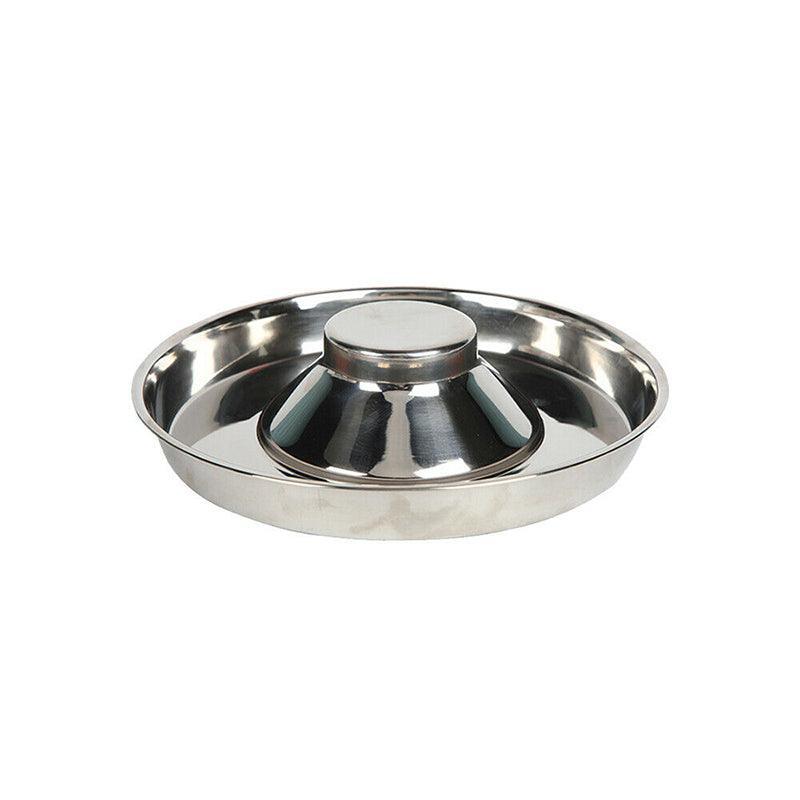 Stainless Steel Pet Bowl Slow Feeder Dish Puppy Dog Cat Food Feeding Weaning Bowl - M - SuperSaverAU - view 6