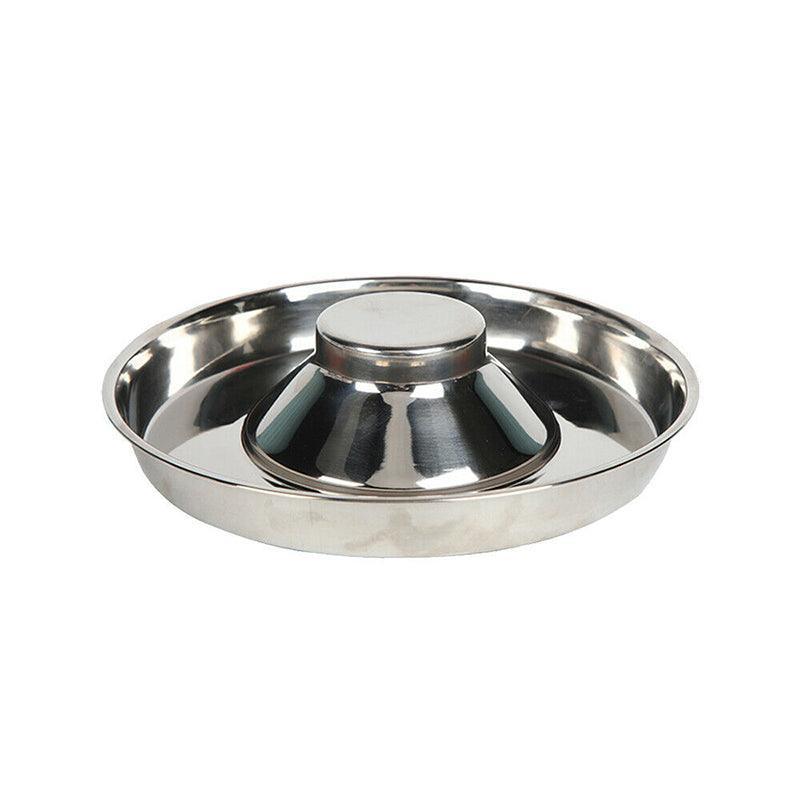 Stainless Steel Pet Bowl Slow Feeder Dish Puppy Dog Cat Food Feeding Weaning Bowl - M - SuperSaverAU - view 7