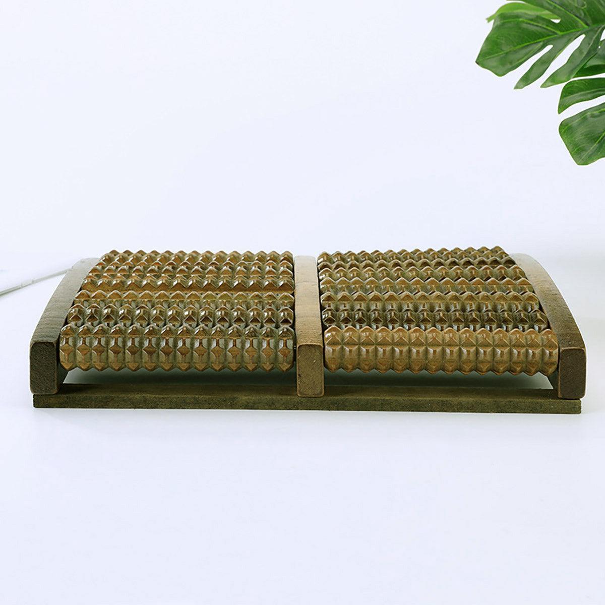 Premium Wooden Foot Roller Massager for Acupoint Arch and Sole Relaxation