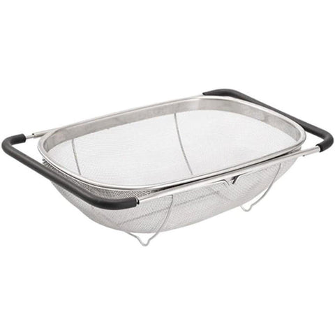 Stainless Steel Telescopic Sink Basket 36cm x 24cm x 11cm - Multi-Purpose Strainer - SuperSaverAU - view 1