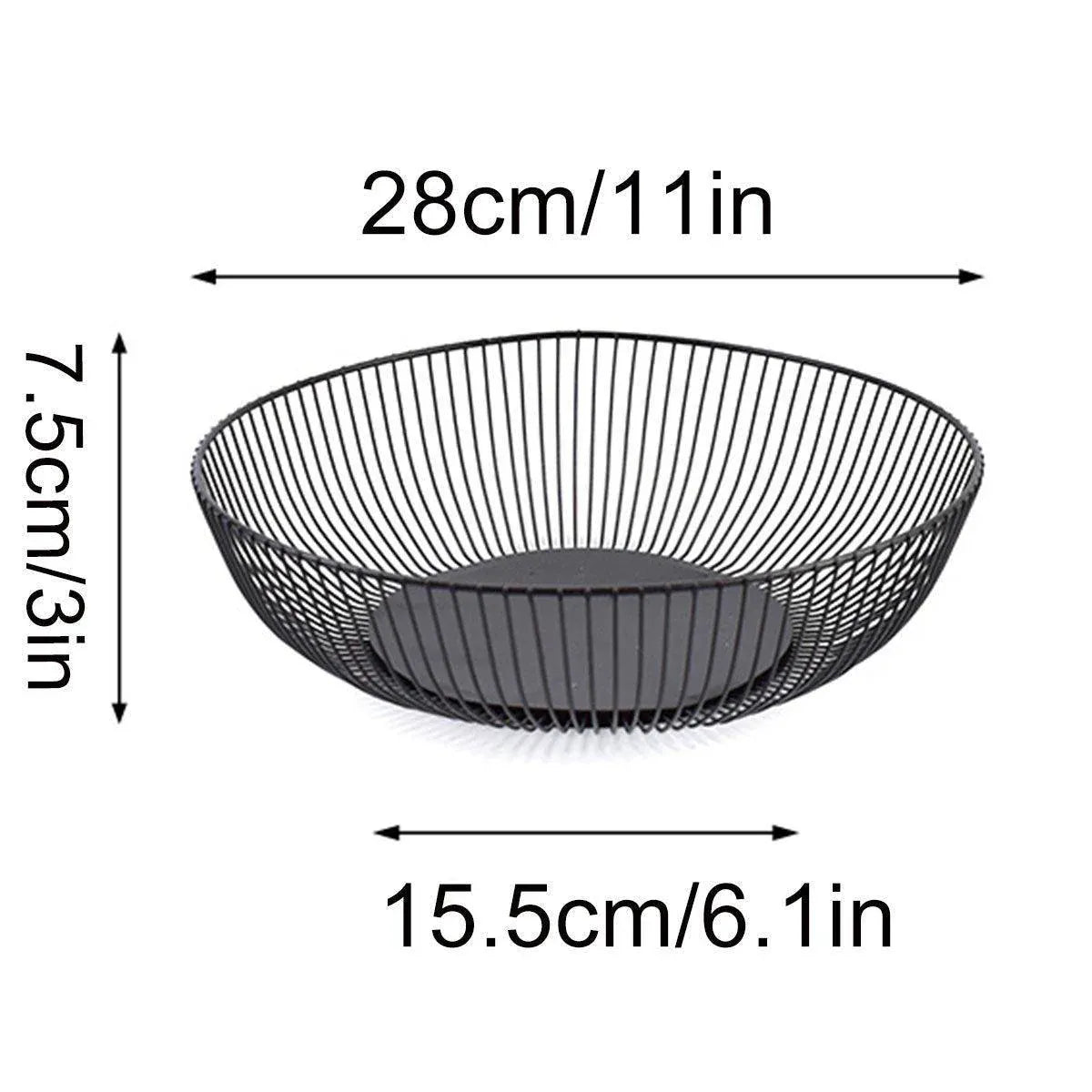 Premium Black Wire Fruit & Vegetable Storage Basket