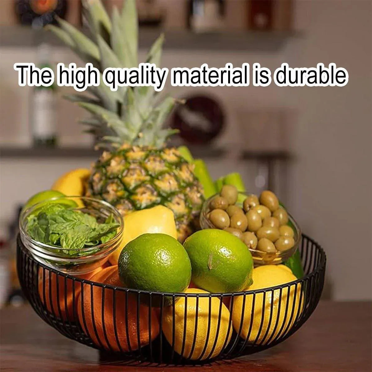 Premium Black Wire Fruit & Vegetable Storage Basket