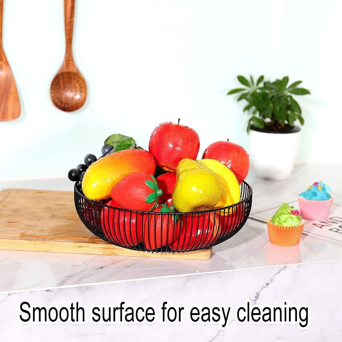 Premium Black Wire Fruit & Vegetable Storage Basket