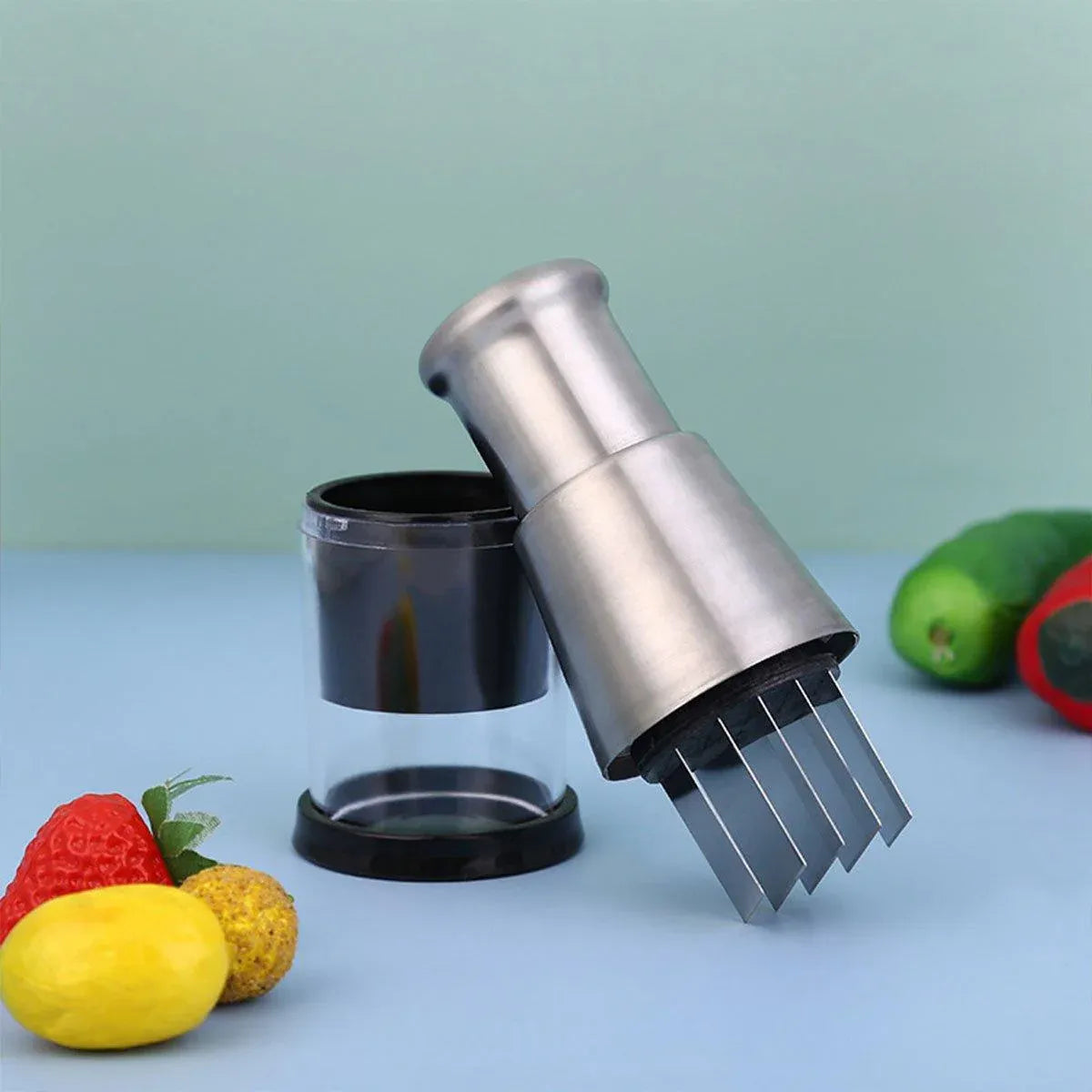 Premium 304 Stainless Steel Manual Garlic Press Crusher