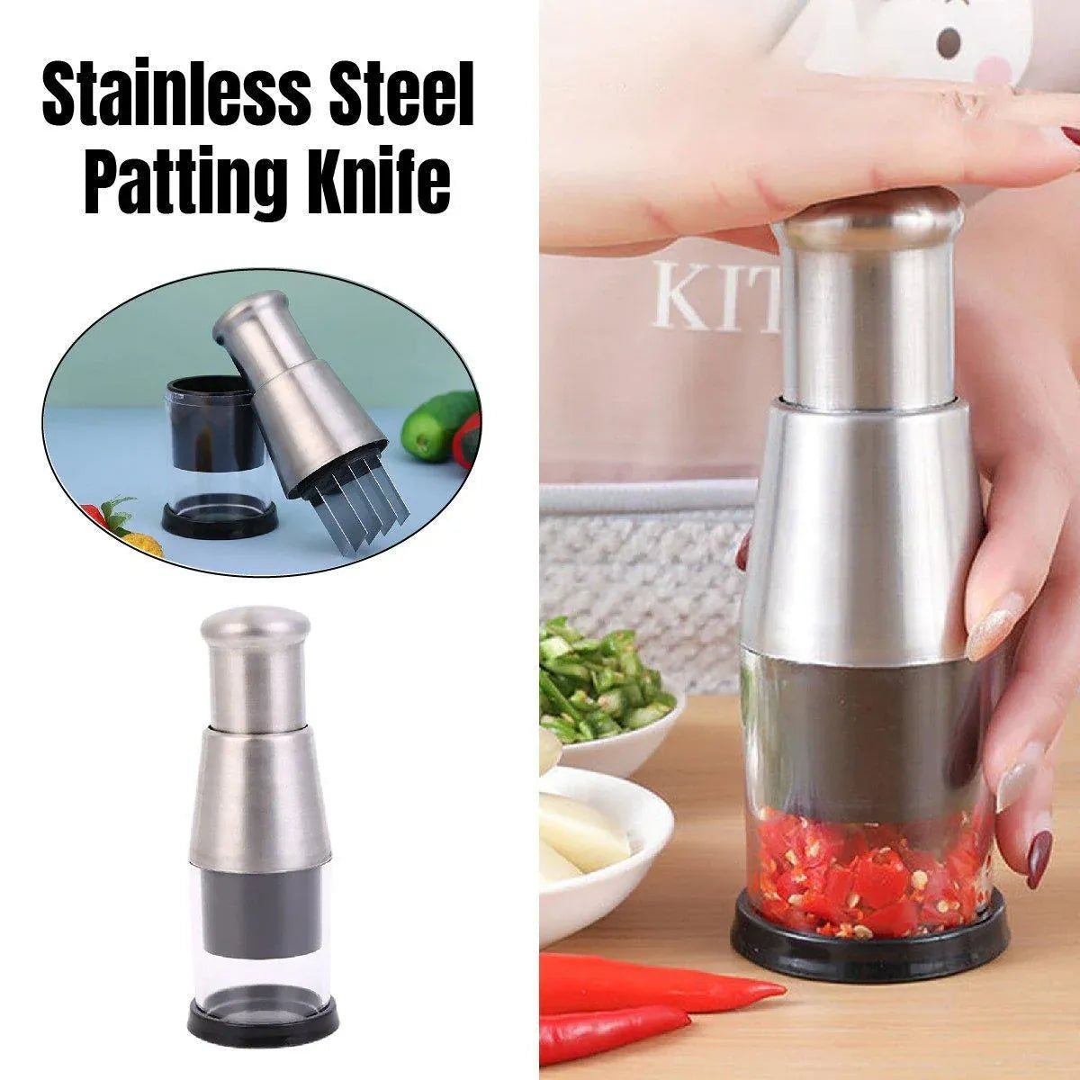 Premium 304 Stainless Steel Manual Garlic Press Crusher