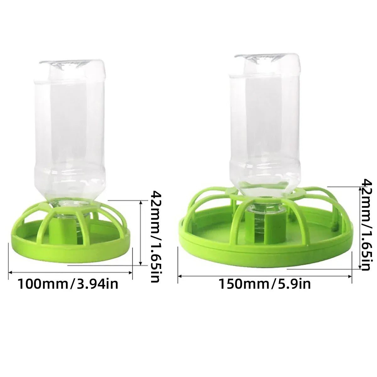 Premium Reptile Water Bowl with Inverted Bottle - Purple Platform L